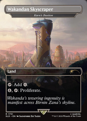 Wakandan Skyscraper - Karn's Bastion (Rainbow Foil)