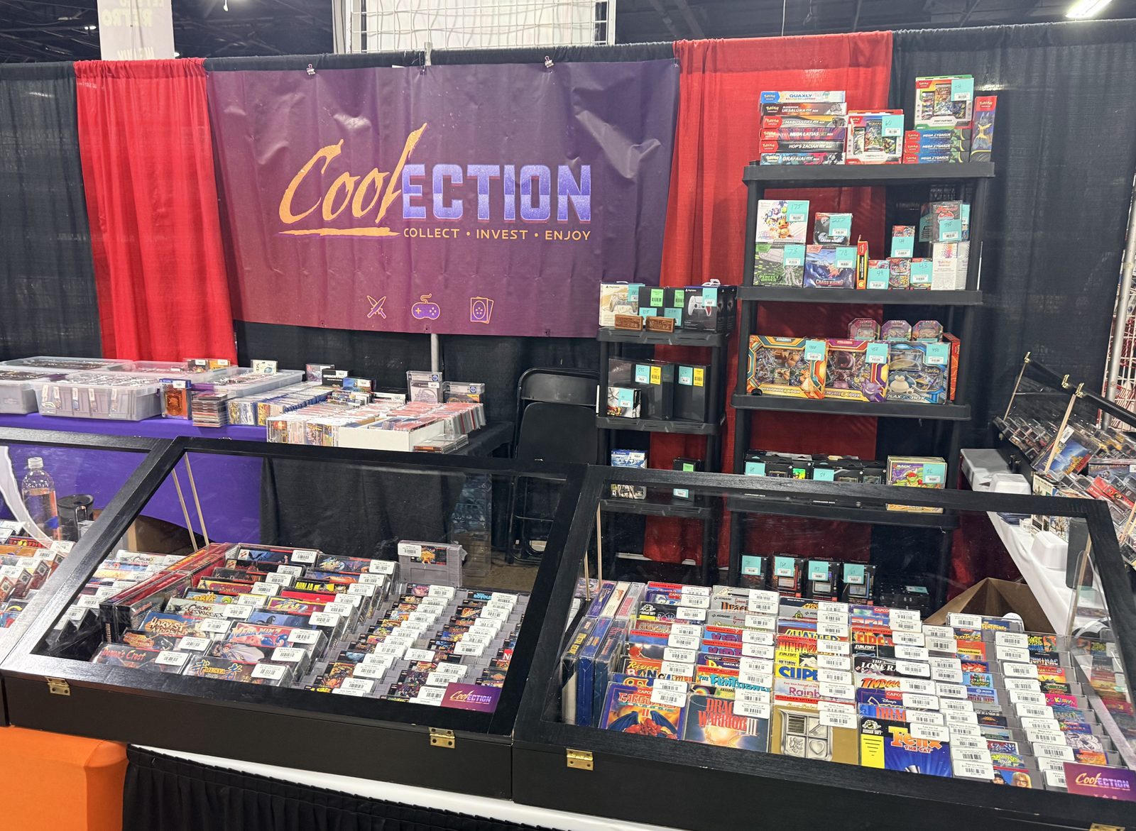 The Coolection booth at a convention
