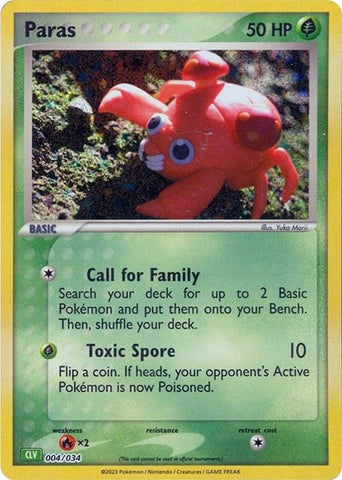 Paras - Trading Card Game Classic #004/034 - Foil