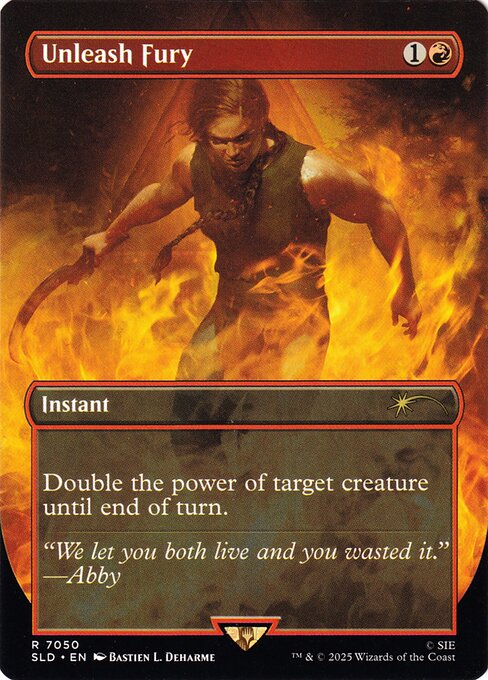Unleash Fury - Secret Lair Drop #7050 - Borderless Foil — product image