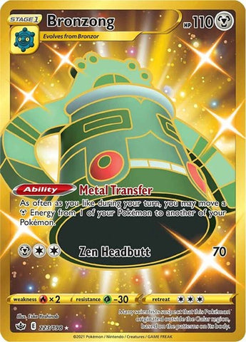 Bronzong (Secret) - SWSH06: Chilling Reign #223/198 - Foil