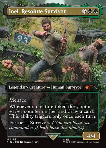 Joel, Resolute Survivor - Secret Lair Drop #2198 - Borderless Foil