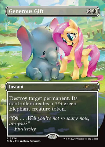 Generous Gift - Secret Lair Drop #2534 - Borderless Foil