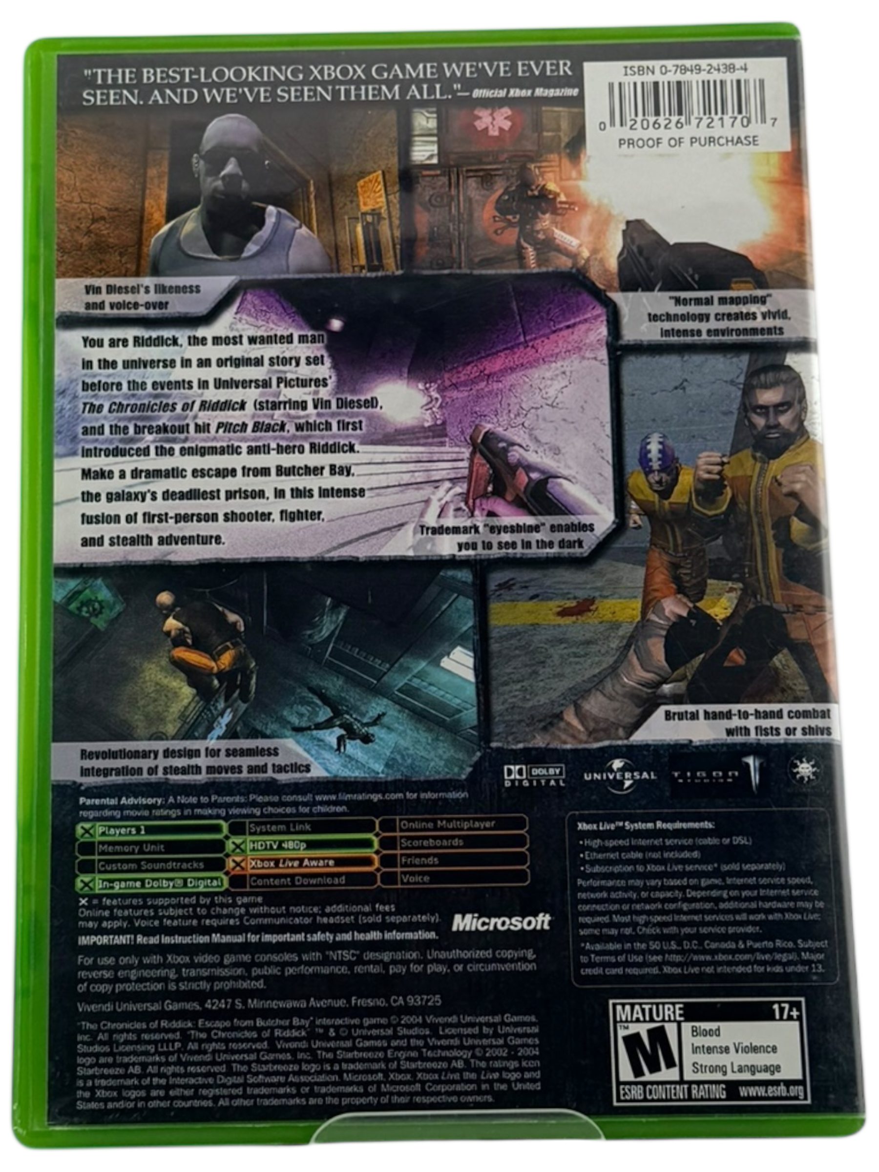 Chronicles of Riddick: Escape from Butcher Bay