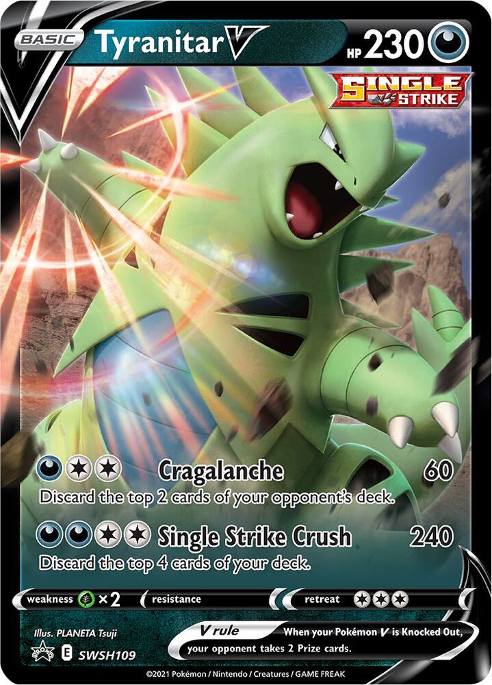 Tyranitar V - SWSH109 - SWSH: Sword & Shield Promo Cards