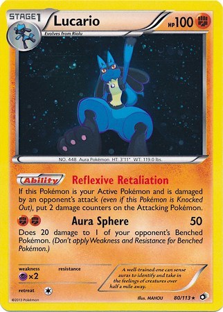 Lucario - 80/113 (Cosmos Holo) - Miscellaneous Cards & Products #080/113 - Foil — product image