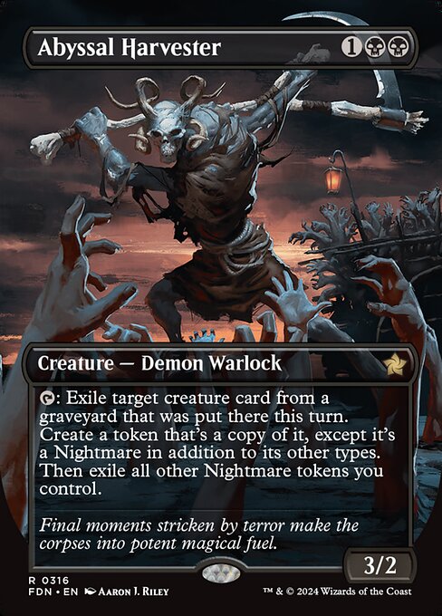 Abyssal Harvester - Foundations #316 - Borderless Non-Foil — product image