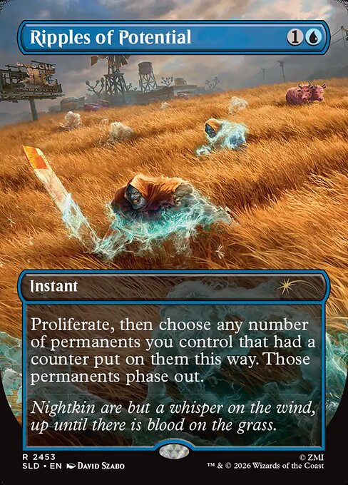 Ripples of Potential - Secret Lair Drop #2453 - Borderless Foil — product image