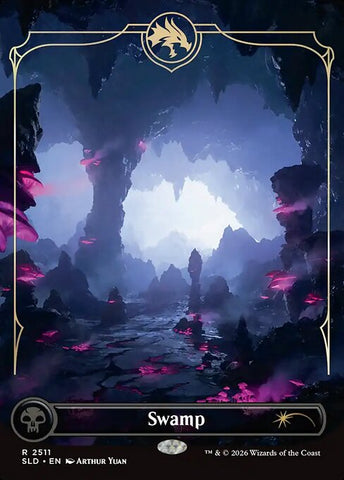 Swamp - Secret Lair Drop #2511 - Borderless Foil