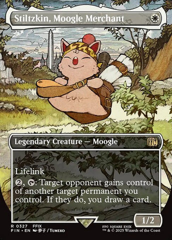 Stiltzkin, Moogle Merchant - Final Fantasy #327 - Borderless Non-Foil