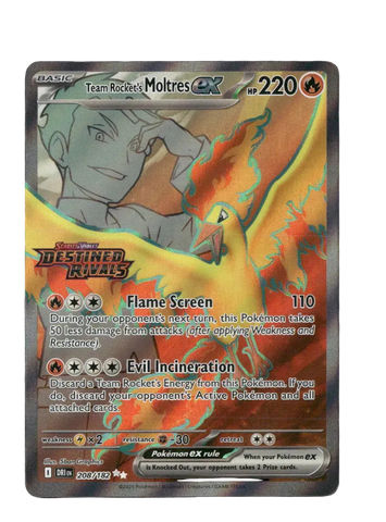 Team Rocket's Moltres ex - 208/182 (Destined Rivals Stamp) - Miscellaneous Cards & Products