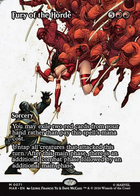 Fury of the Horde - Marvel Universe #71 - Borderless Foil — product image