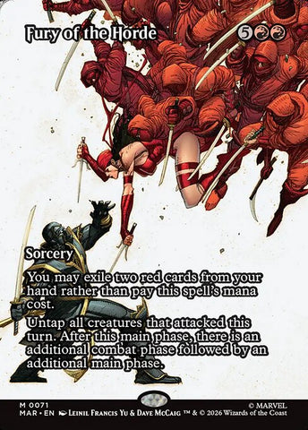 Fury of the Horde - Marvel Universe #71 - Borderless Foil