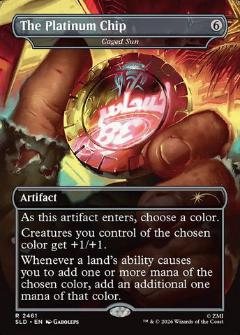 Caged Sun - Secret Lair Drop #2461 - Borderless Non-Foil