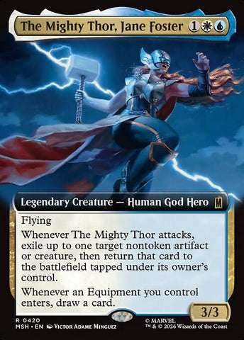 The Mighty Thor, Jane Foster - Marvel Super Heroes #420 - Extended Art Foil