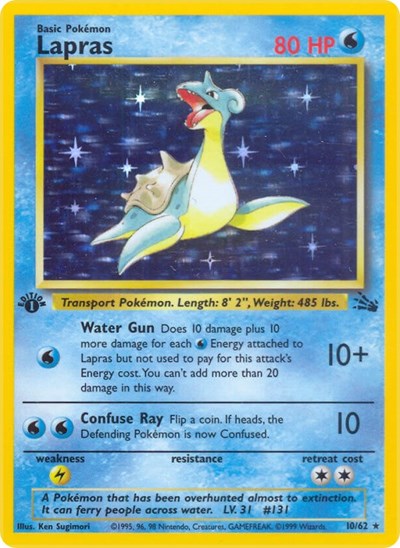 Lapras (10) - Fossil #10/62 - Foil — product image