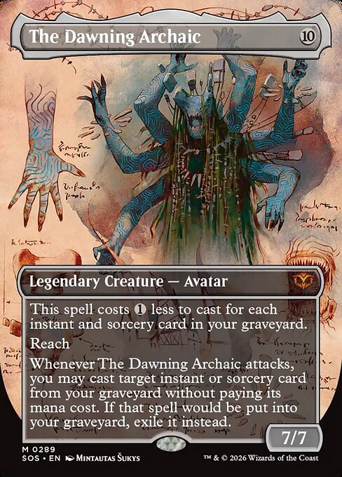 The Dawning Archaic - Secrets of Strixhaven #289 - Borderless Foil — product image