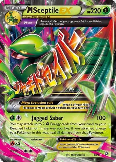 M Sceptile EX - XY - Ancient Origins #8/98 - Foil — product image