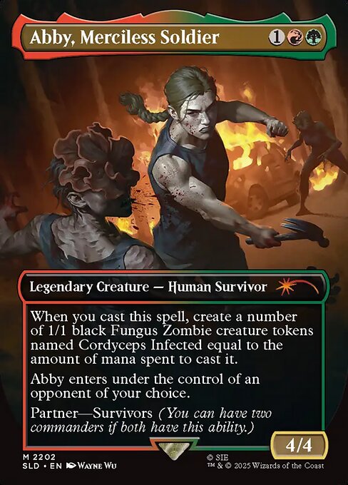 Abby, Merciless Soldier - Secret Lair Drop #2202 - Borderless Foil — product image