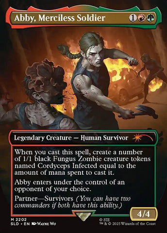 Abby, Merciless Soldier - Secret Lair Drop #2202 - Borderless Foil