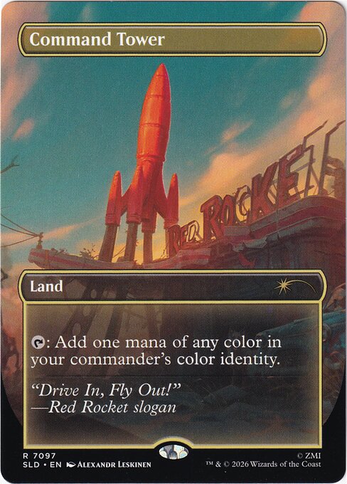 Command Tower - Secret Lair Drop #7097 - Borderless Foil — product image