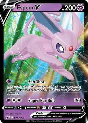 Espeon V - SWSH201 - SWSH: Sword & Shield Promo Cards #SWSH201 - Foil