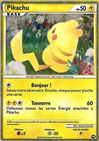 Pikachu (French) - Pikachu World Collection Promos #PW 7 - Foil