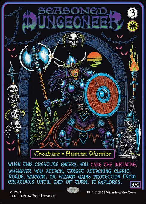 Seasoned Dungeoneer - Secret Lair Drop #2505 - Borderless Foil — product image