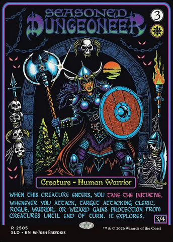 Seasoned Dungeoneer - Secret Lair Drop #2505 - Borderless Foil