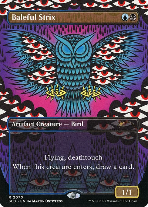 Baleful Strix - Secret Lair Drop #2070 - Borderless Foil — product image
