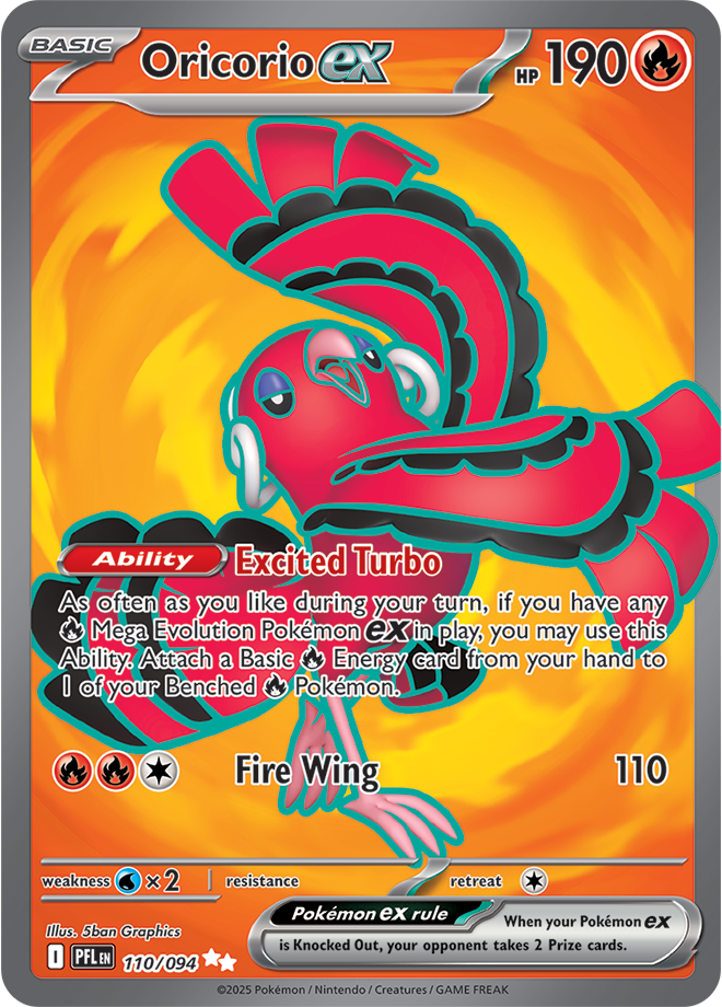 Oricorio ex - 110/094 - ME02: Phantasmal Flames