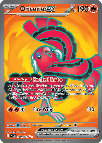Oricorio ex - 110/094 - ME02: Phantasmal Flames