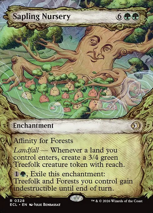 Sapling Nursery - Lorwyn Eclipsed #328 - Showcase Foil — product image
