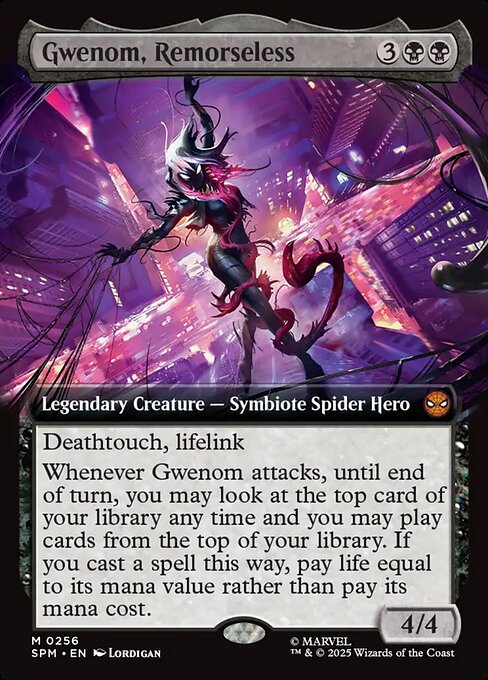 Gwenom, Remorseless - Marvel's Spider-Man #256 - Extended Art Non-Foil — product image