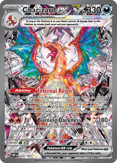 Charizard ex - 223/197 - SV03: Obsidian Flames #223/197 - Foil — product image