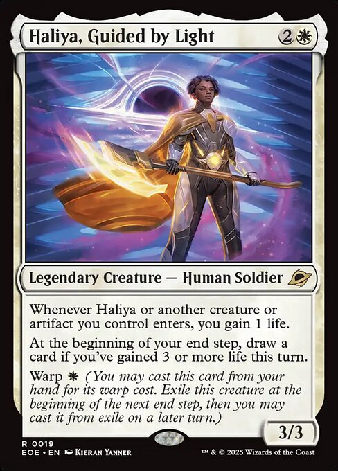 Haliya, Guided by Light - Edge of Eternities #19 - Foil — product image