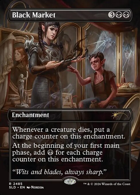 Black Market - Secret Lair Drop #2485 - Borderless Foil — product image