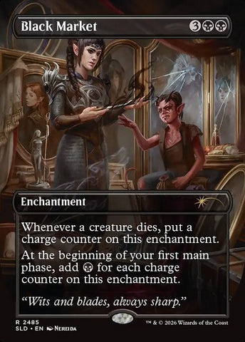 Black Market - Secret Lair Drop #2485 - Borderless Foil