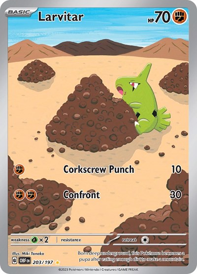 Larvitar - 203/197 - SV03: Obsidian Flames #203/197 - Foil — product image