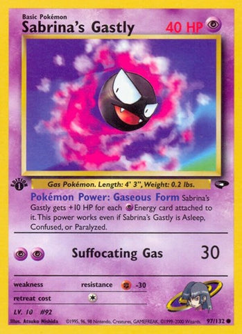 Sabrina's Gastly (97) - Gym Challenge #097/132 - Non-Foil