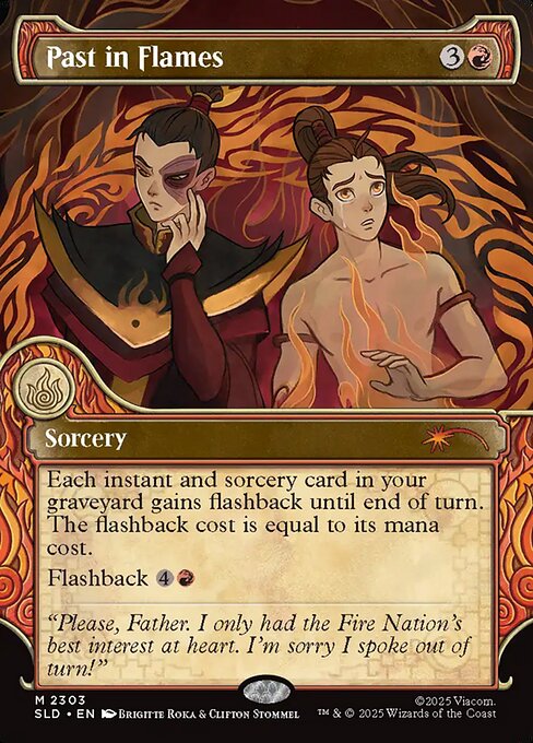 Past in Flames - Secret Lair Drop #2303 - Showcase Foil — product image
