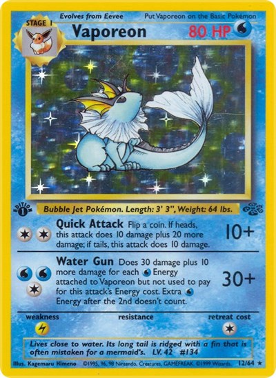 Vaporeon (12) - Jungle #12/64 - Foil — product image