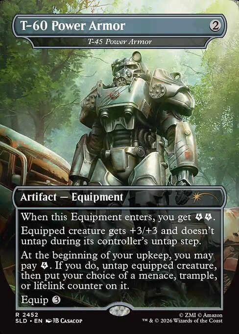 T-45 Power Armor - Secret Lair Drop #2452 - Borderless Non-Foil — product image