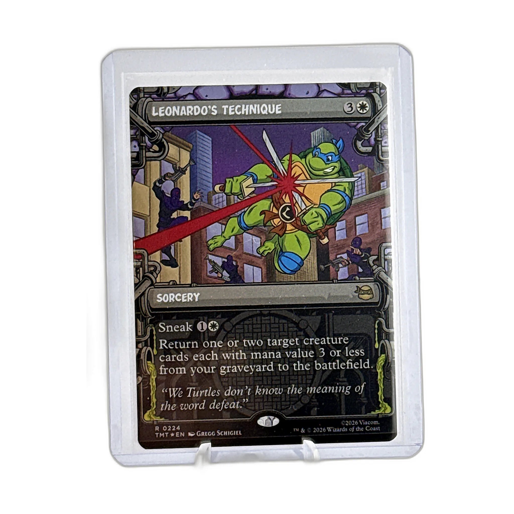 Leonardo's Technique - Teenage Mutant Ninja Turtles #224 - Showcase Foil