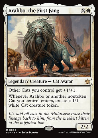 Arahbo, the First Fang - Foundations #2 - Non-Foil