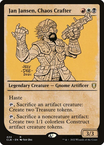 Jan Jansen, Chaos Crafter - Commander Legends: Battle for Baldur's Gate #424 - Showcase Non-Foil