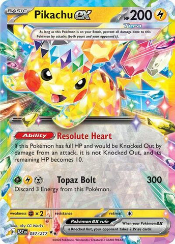 Pikachu ex - 057/217 - ME: Ascended Heroes #057/217 - Foil