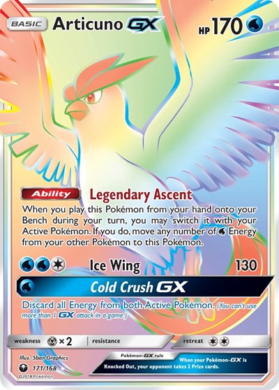 Articuno GX (Secret) - SM - Celestial Storm #171/168 - Foil — product image