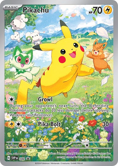 Pikachu - 088 - SV: Scarlet & Violet Promo Cards #088 - Foil — product image