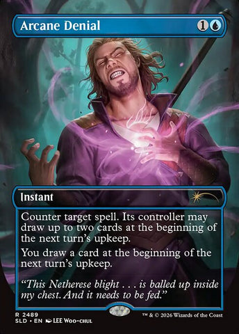 Arcane Denial - Secret Lair Drop #2489 - Borderless Foil